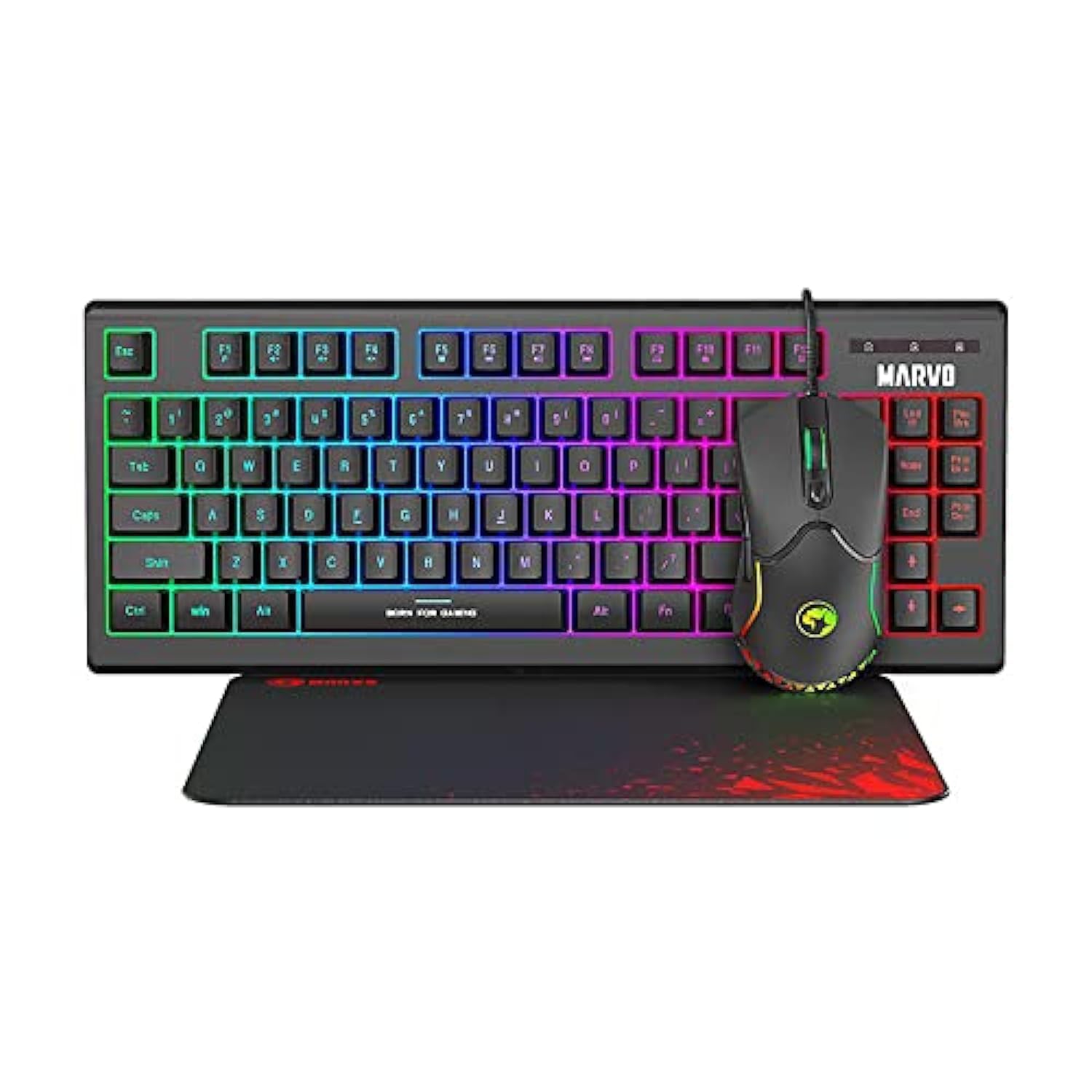 Marvo CM310 3in1 Gaming Keyboard, Mouse and Mouse Pad Combo - Black