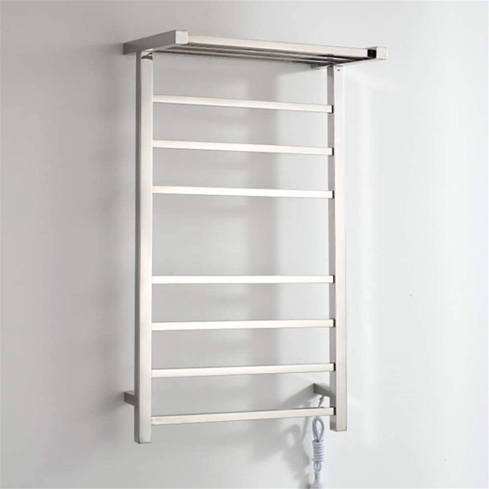 Chauffe-serviettes mural 80W pour salle de bain avec 11 barres chauffantes