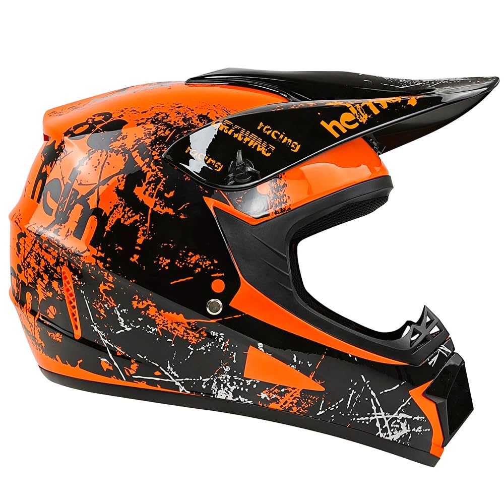 Casco de Motocicleta Todoterreno Juvenil, Casco de Bicicleta para niños y niñas, Casco de Motocicleta Personalizado, estándar CE