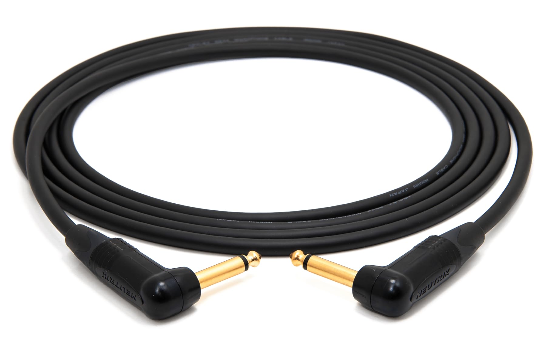 Cable Mogami 2534 enoaudio para conectar guitarra y equipos HiFi con conector Neutrik TS-L 10m 7