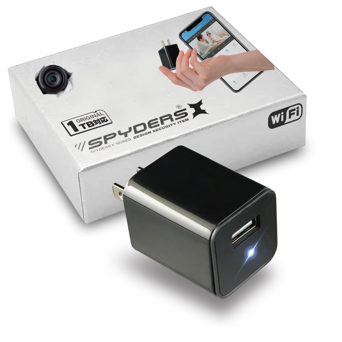 【m】FHD カメラ ホワイト 電源アダプター付き Amazon.co.jp: スパイダーズエックス(SPYDERSX) 1080P USB-AC