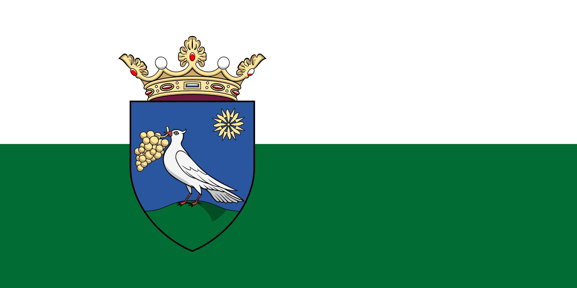 Drapeau Large Rátka de Rátka község en maille de qualité supérieure