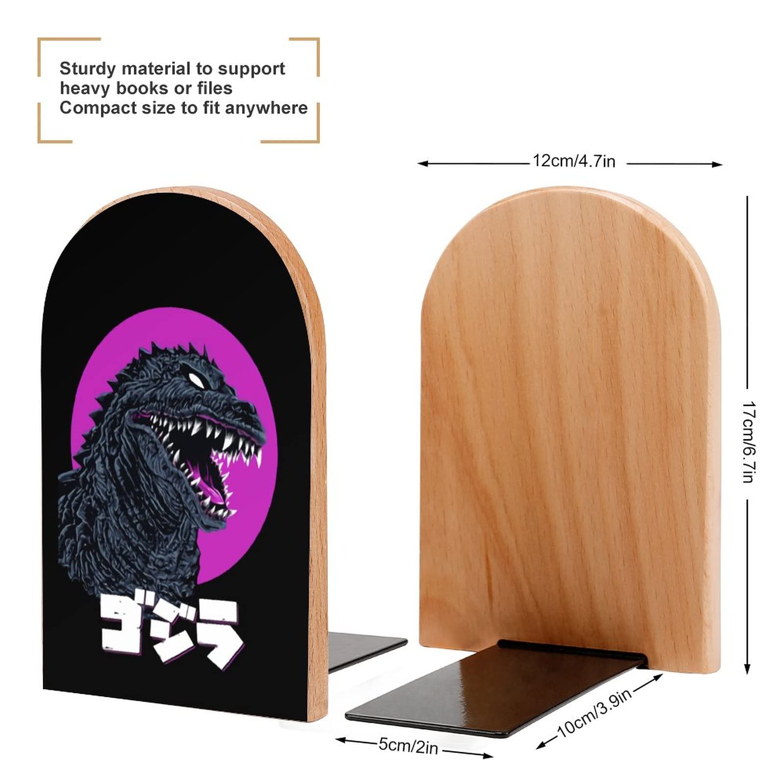 ゴジラ　ブックエンド Amazon.co.jp: ゴジラ ブックエンド 2個セット 図書館 本仕切り 本棚