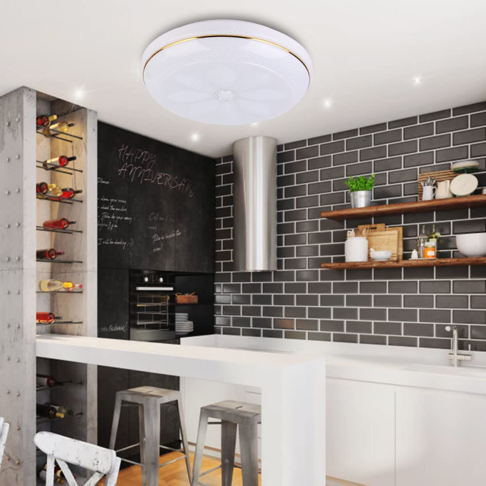 Lámpara de Techo LED Wi-Fi, RGB, Bombilla de 15,8 Pulgadas | Material ABS resistente, control inalámbrico, 16 millones de colores, compatibilidad con control por voz