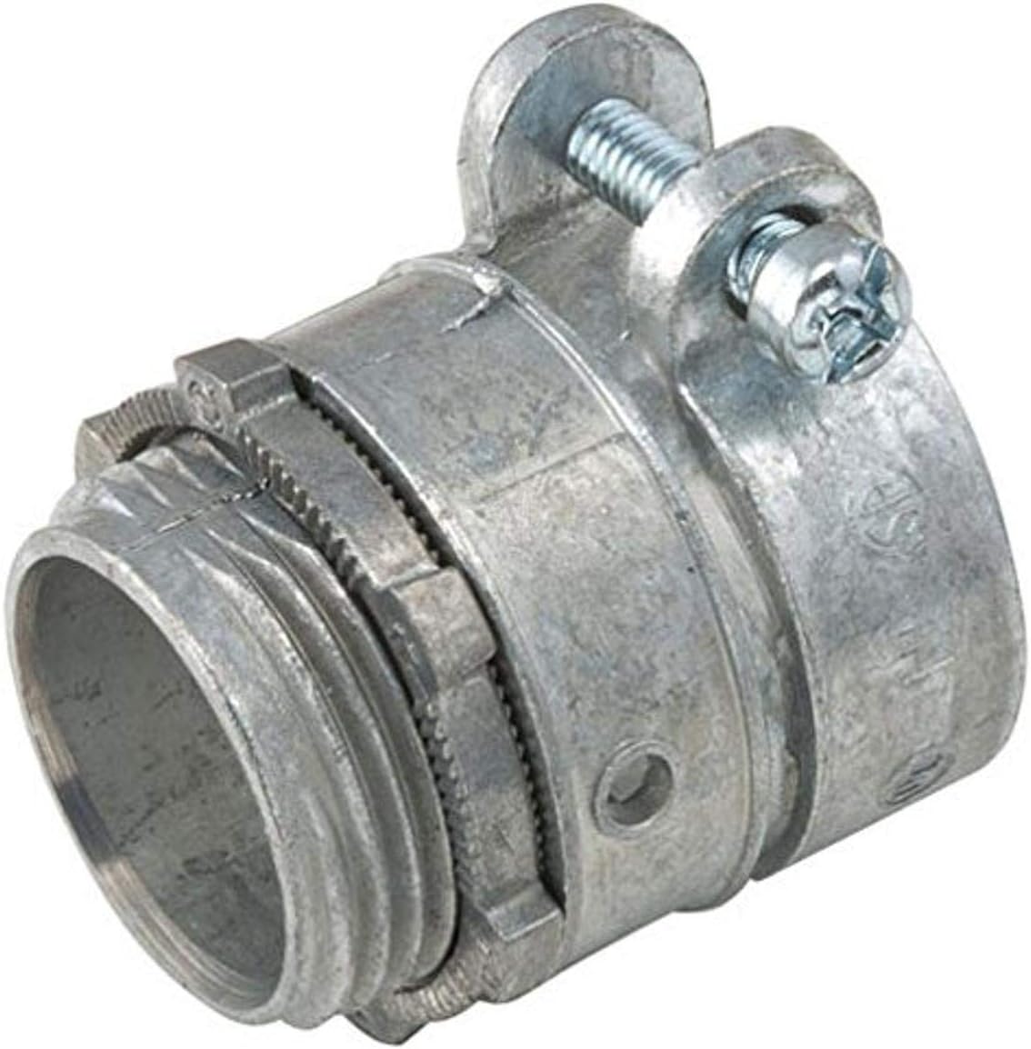 Hubbell-Raco 2195RAC Squeeze Connector, Die Cast Zinc, Flexible Metal Conduit, 1-1/4" (Pack of 10)