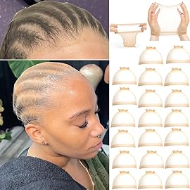 FDBJulyy 20 Pcs Transparent HD Wig Cap, Thin Nylon Cap for Women, Suitable for Parties, Weddings, Graduations, Cosplay, Halloween