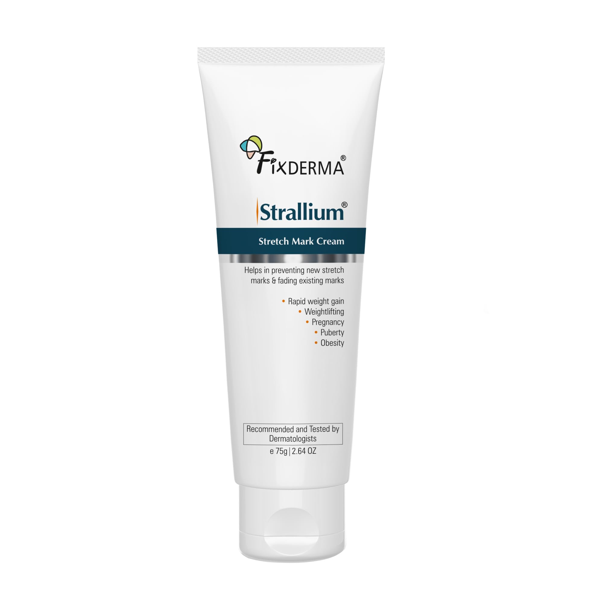 Fixderma Strallium Stretch Mark Cream, Removes Pregnancy stretch marks, Scar removal and Moisturizing Cream, Stretch mark remover for Stomach, thighs & all body parts- 75g-picture-10