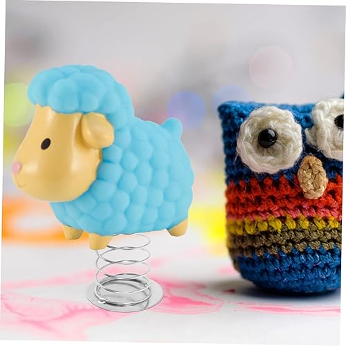 Miniatura 6 de ibasenice Accesorios de coche, 10 unidades, tablero de instrumentos, base de juguete, cabeza agitadora, soporte de resorte para sacudir la cabeza,