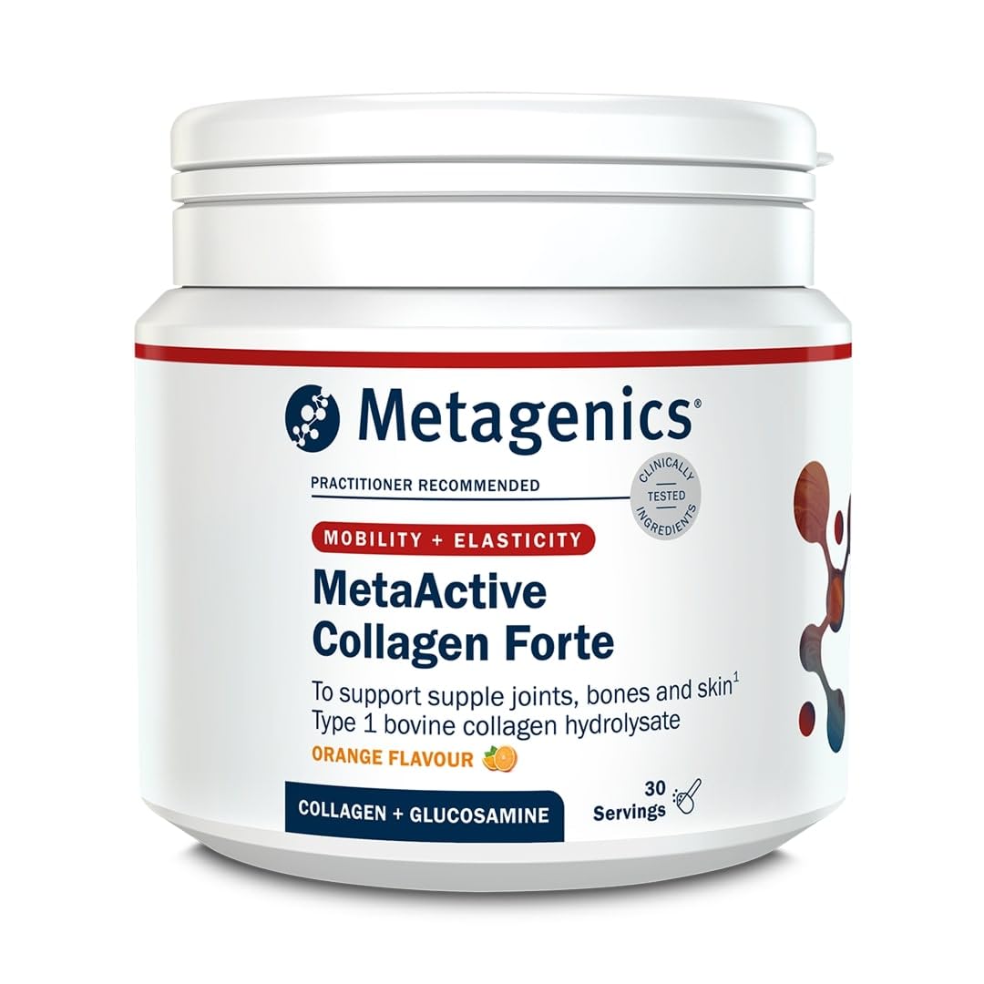Metagenics MetaActive Collagen Forte - Collagen Supplement - with Vitamin C, D, K & Manganese for Bones, Joints & Skin Support - 30 Servings