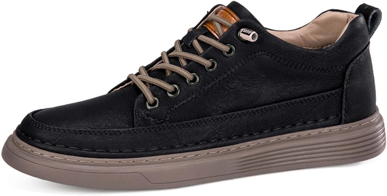 CERYTHRINA Elevator Shoes for Men - Height Increasing Sneakers, 2.5 Inches Taller, Leather Casual Shoes with Height Increase Insoles - Image 3