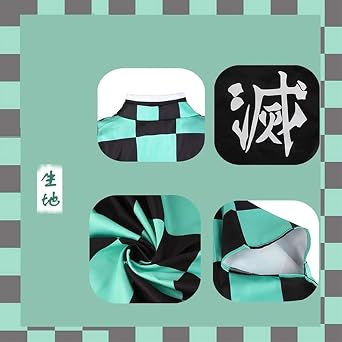 DEVOTEE Demon Slayer Nezuko Kanro Shinobu Kanao Tanjiro Kyougoku Kyojuro Agatsuma Zenitsu Cosplay Kids Costume, Kimetsu no Yaiba Kids Costume 110-150cm 43.3-59.1 inches