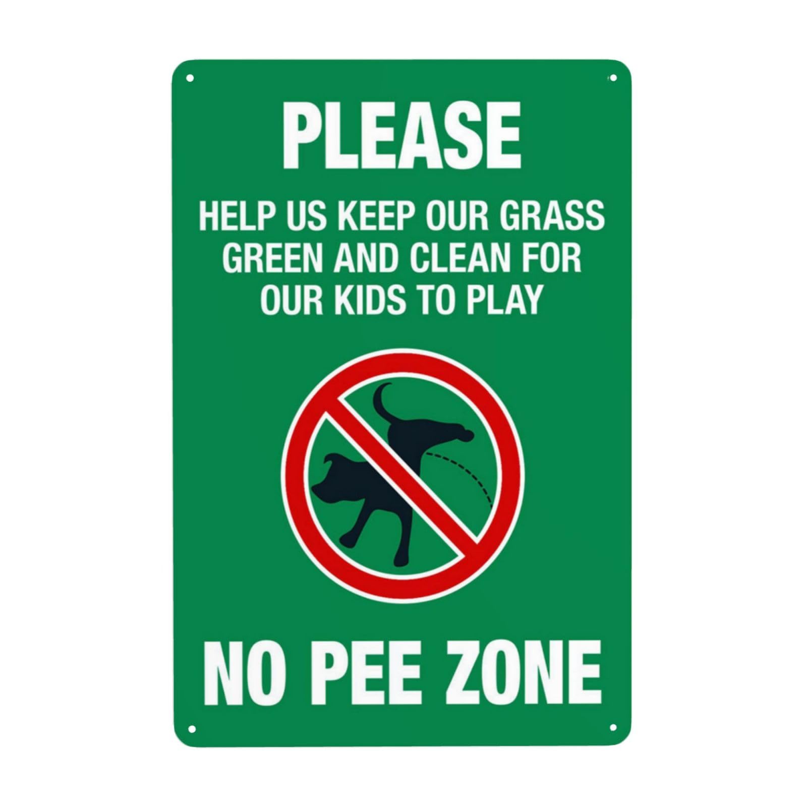 Keep Lawn Clean For Children Play Vintage Metal Courtesy Warning Sign 12x8 Inch
