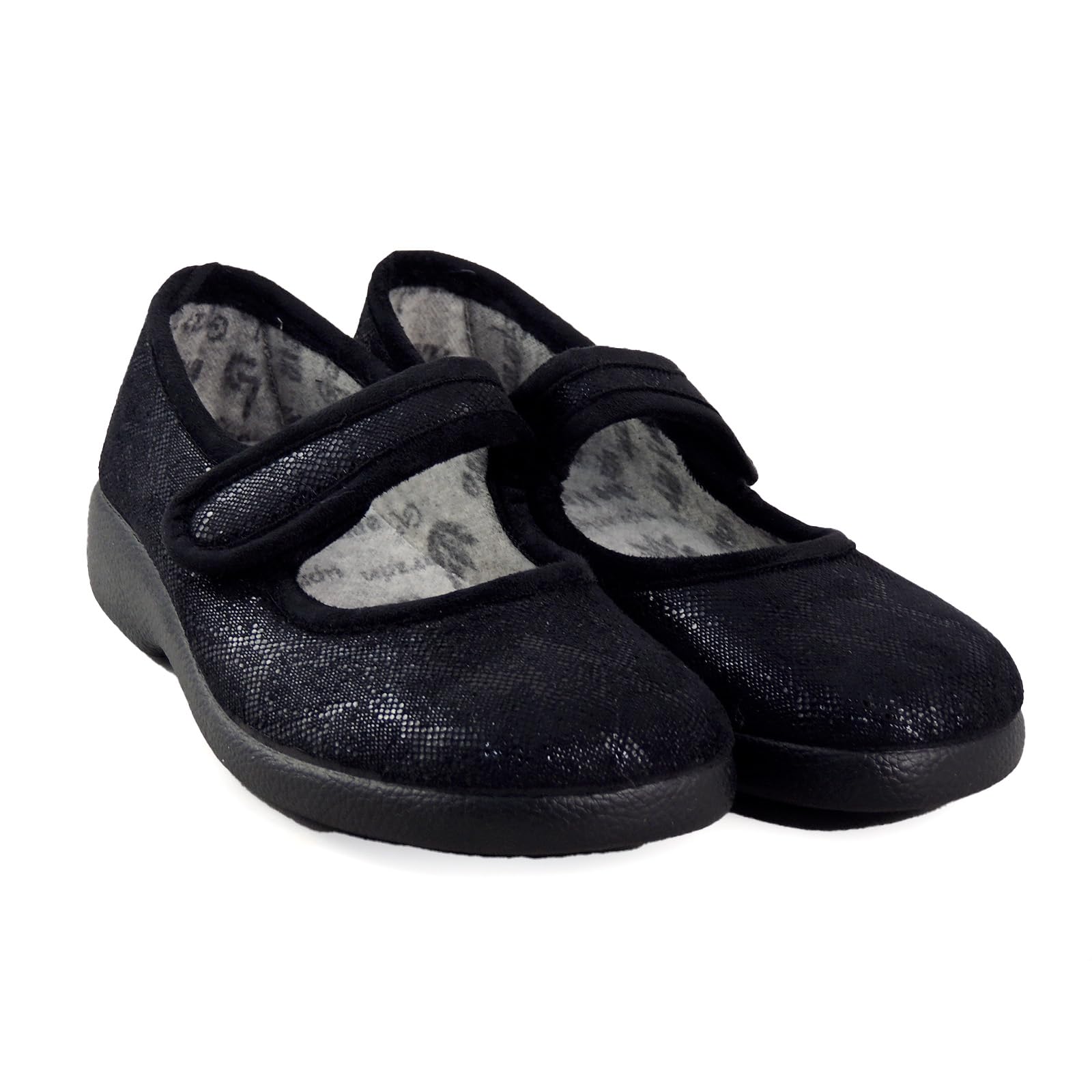 GARZON 3065.481 zapatilla cerrada mercedita velcro Negro Mujer