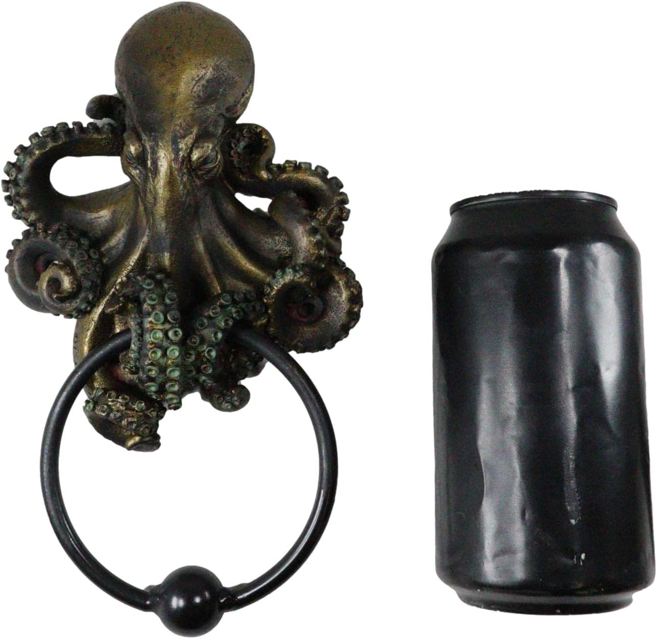 Ebros Nautical Deep Ocean Creature Octopus Door Knocker 8.5" Tall Kraken Monster Cthulhu Decorative Resin Door Plaque Knocker Figurine