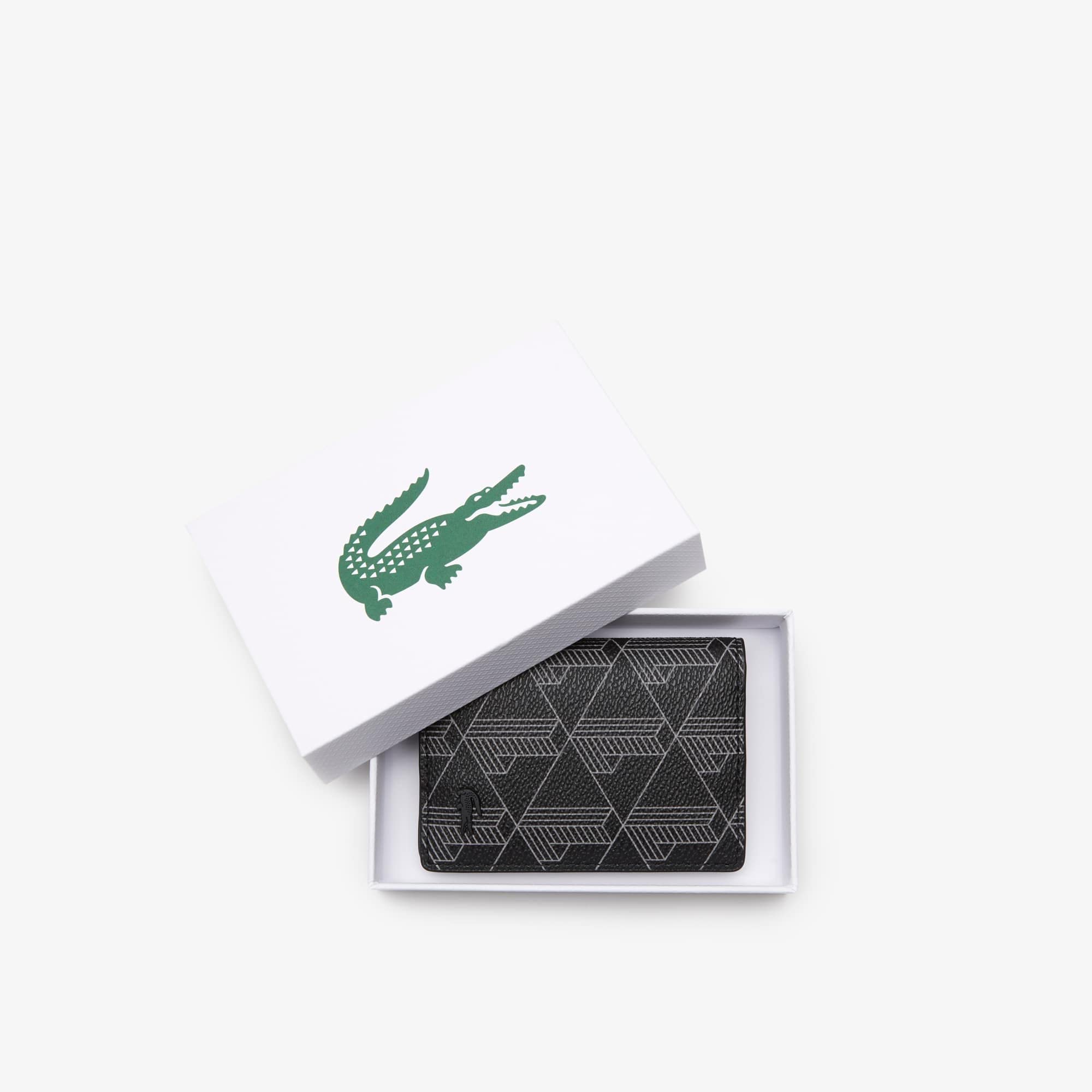 Lacoste Nh4134lx, Money Pieces Men's, Monogram Negro Gris, Small