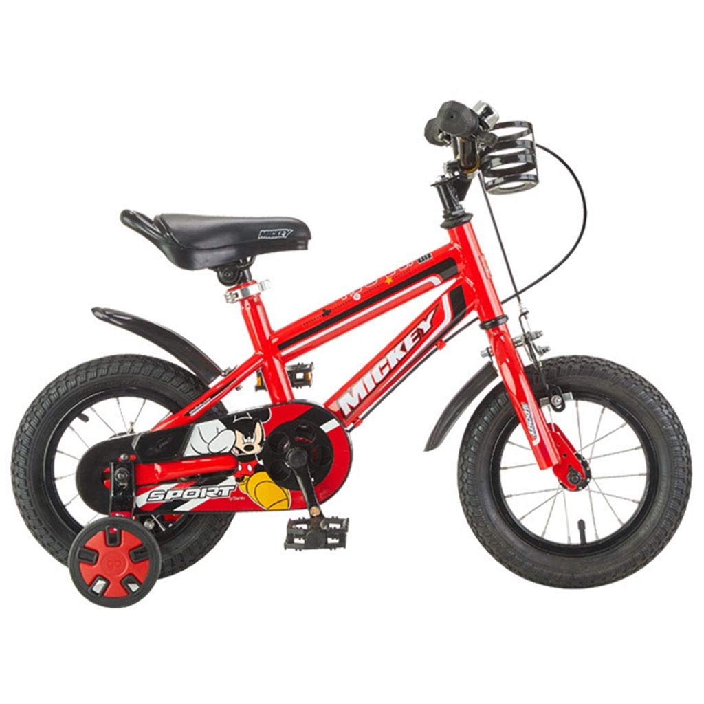 Llq2019 Children's Bicycles Outdoor Cycling Children's Balanced Bicycles 12/14/16-inch Sports Bikes Mountain Bikes Best Gifts For Children (Color : RED, Size : 14IN)