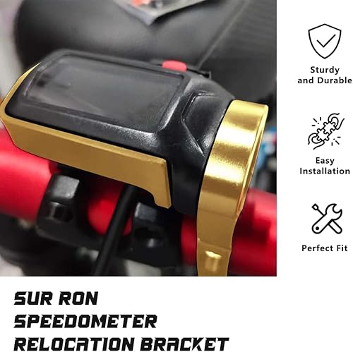 Miniatura 2 de JFG RACING Speedo Relocation Mount Bracket with Digital Display Guard CNC Aluminum Speedometer Mount Repositioning Tool for Sur Ron XS Segway X160