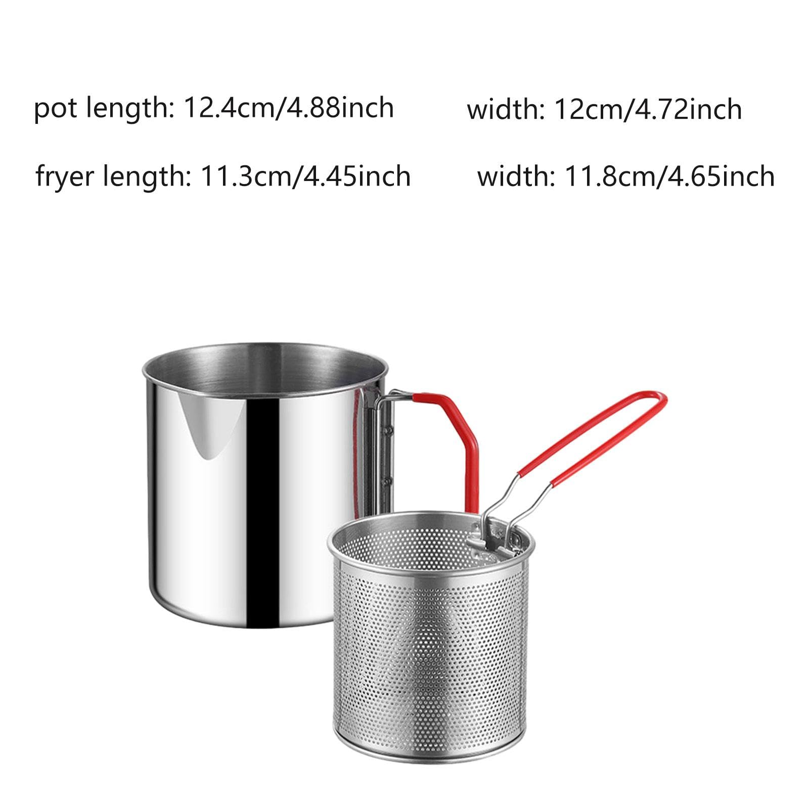 Sharplace Pentola per Friggere con Filtrante, Accessori Da Cucina, Pentole Resistenti per Uso Domestico, Pratiche E Multiuso con Manico, Style a Basket