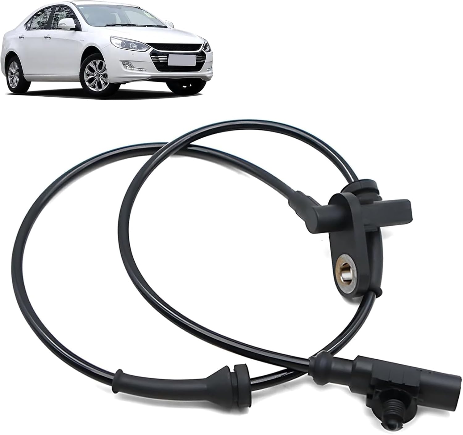 Pack-1 Wheel Speed Sensor, OEM #3630050U2010 Anti-Lock Brake System Rear Left ABS Sensor, Directly Installed Standard Accessories, Compatible with Heyue Models (Black)