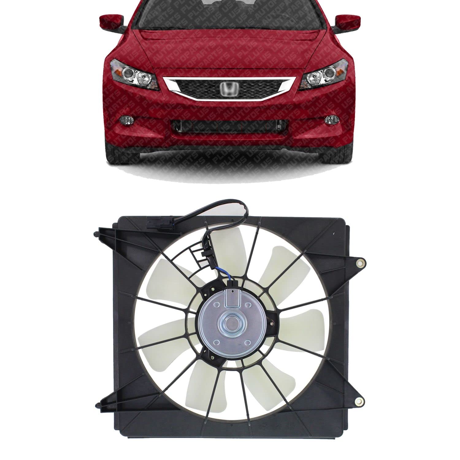 US AUTO PARTS PLUS New Front A/C Condenser Fan Assembly