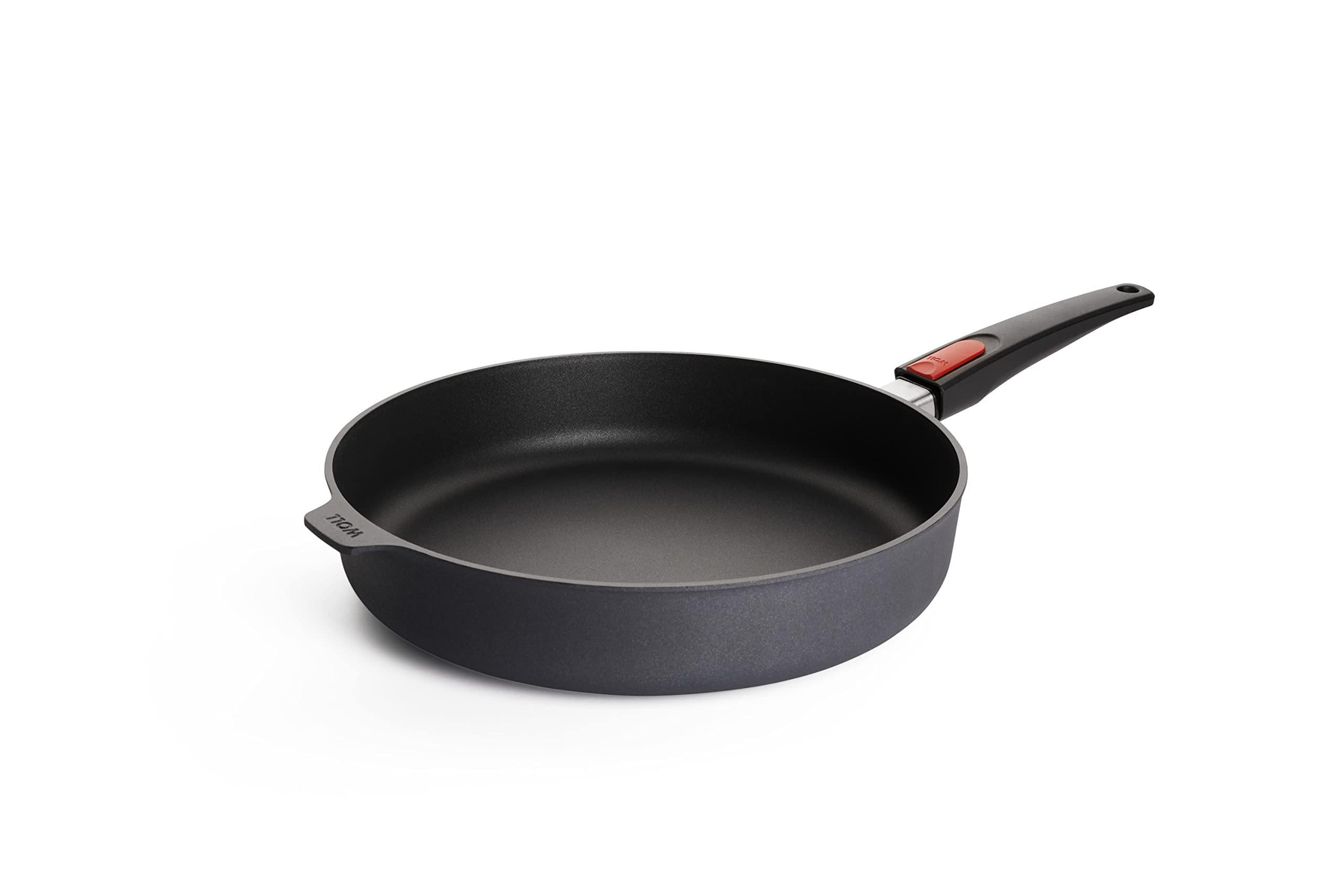 Woll Logic Steel Padella In Acciaio Inox 28 Cm Con Manico Rimovibile – Adatta A Induzione, Senza PFAS, Forno Fino A 300°C