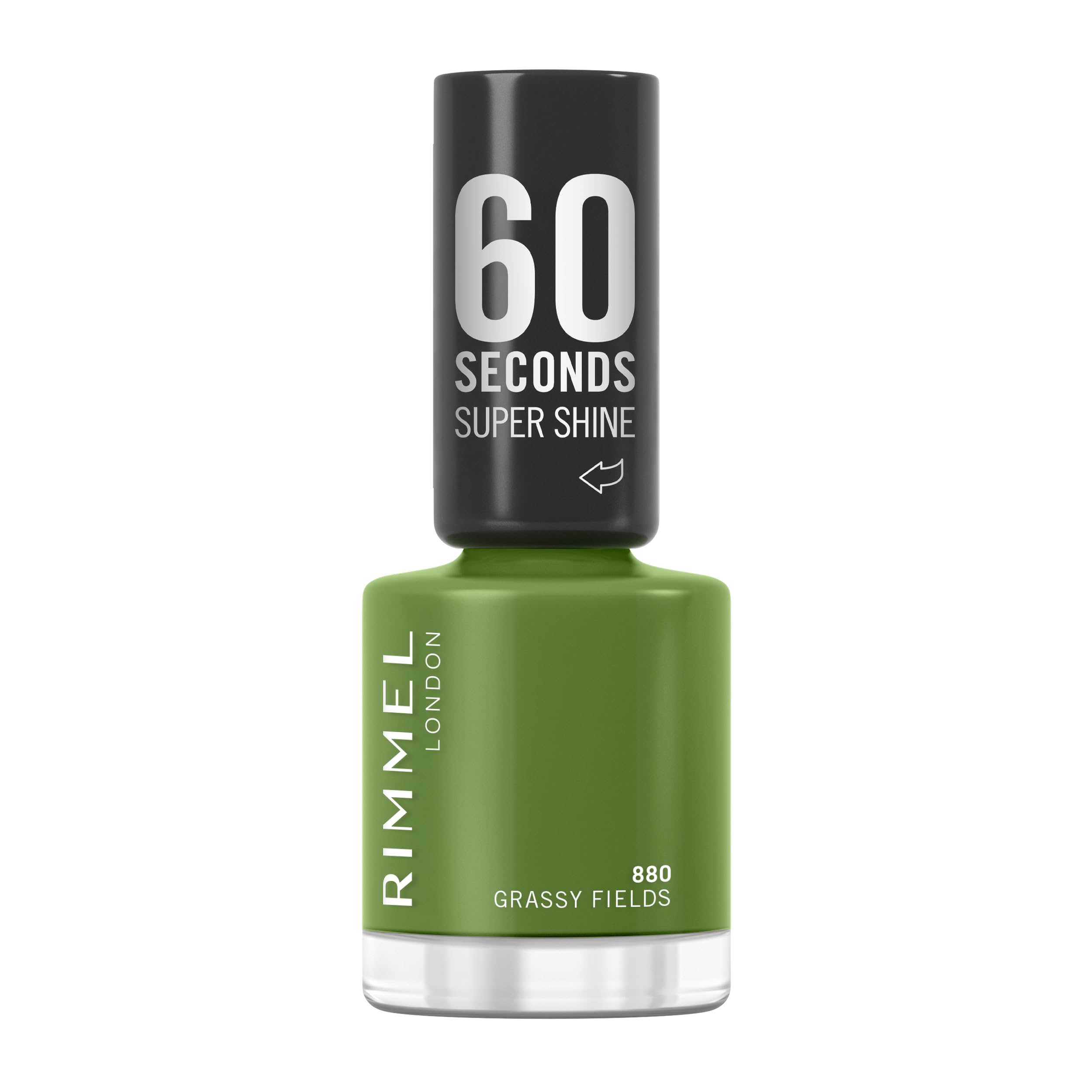 London Colour Your Way 60 Seconds Super Shine Nail Polish - Quick Drying - Resists Chips & Fading, Lasts Up To 10 Days - Precise Application In One Stroke - 880 Grassy Fields, 8 ml