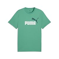 PUMA T-Shirt con Logo Bicolore Essentials N. 1 da Uomo 3XL, Vibrant Green