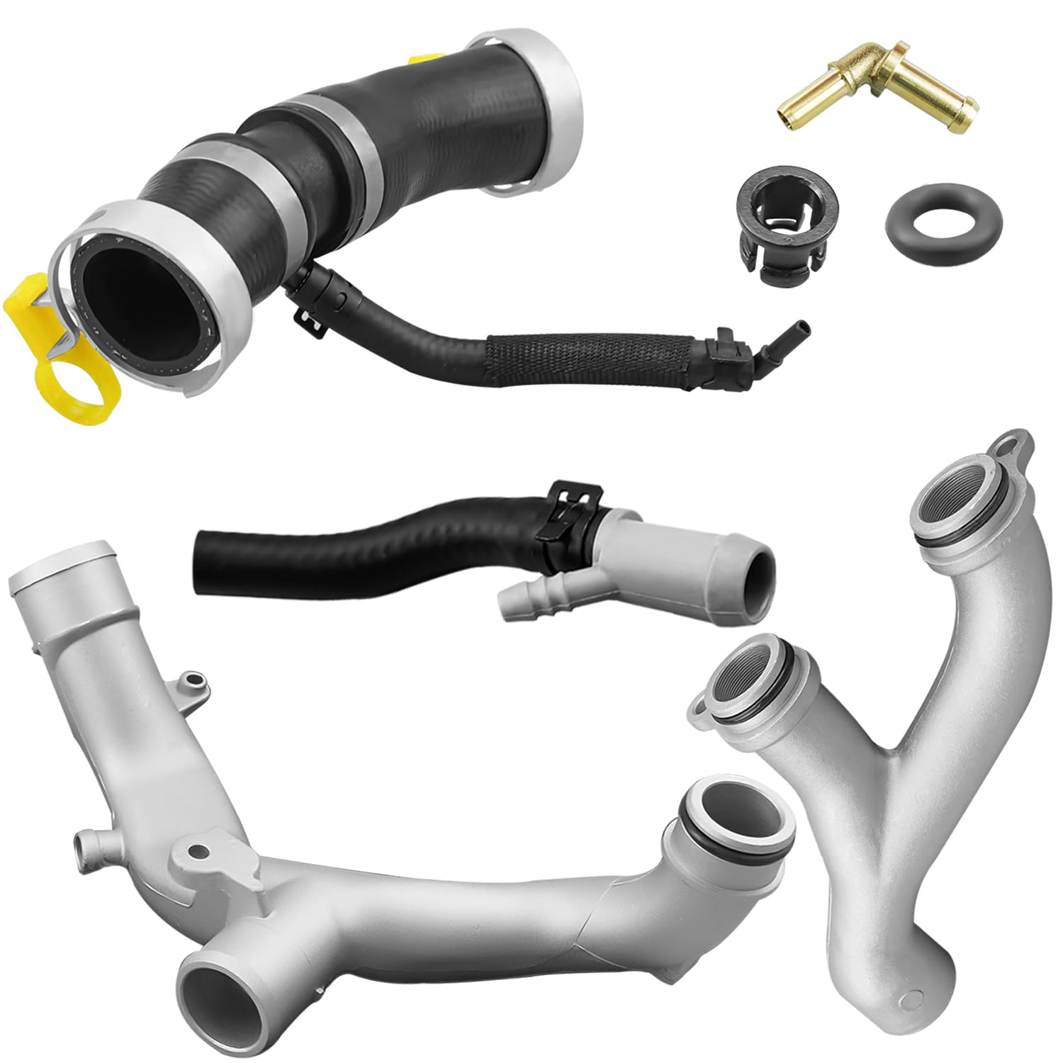 Metal Coolant Water Pipe Kit For Land Rover & Jaguar 3.0L V6 - Replaces OEM Parts