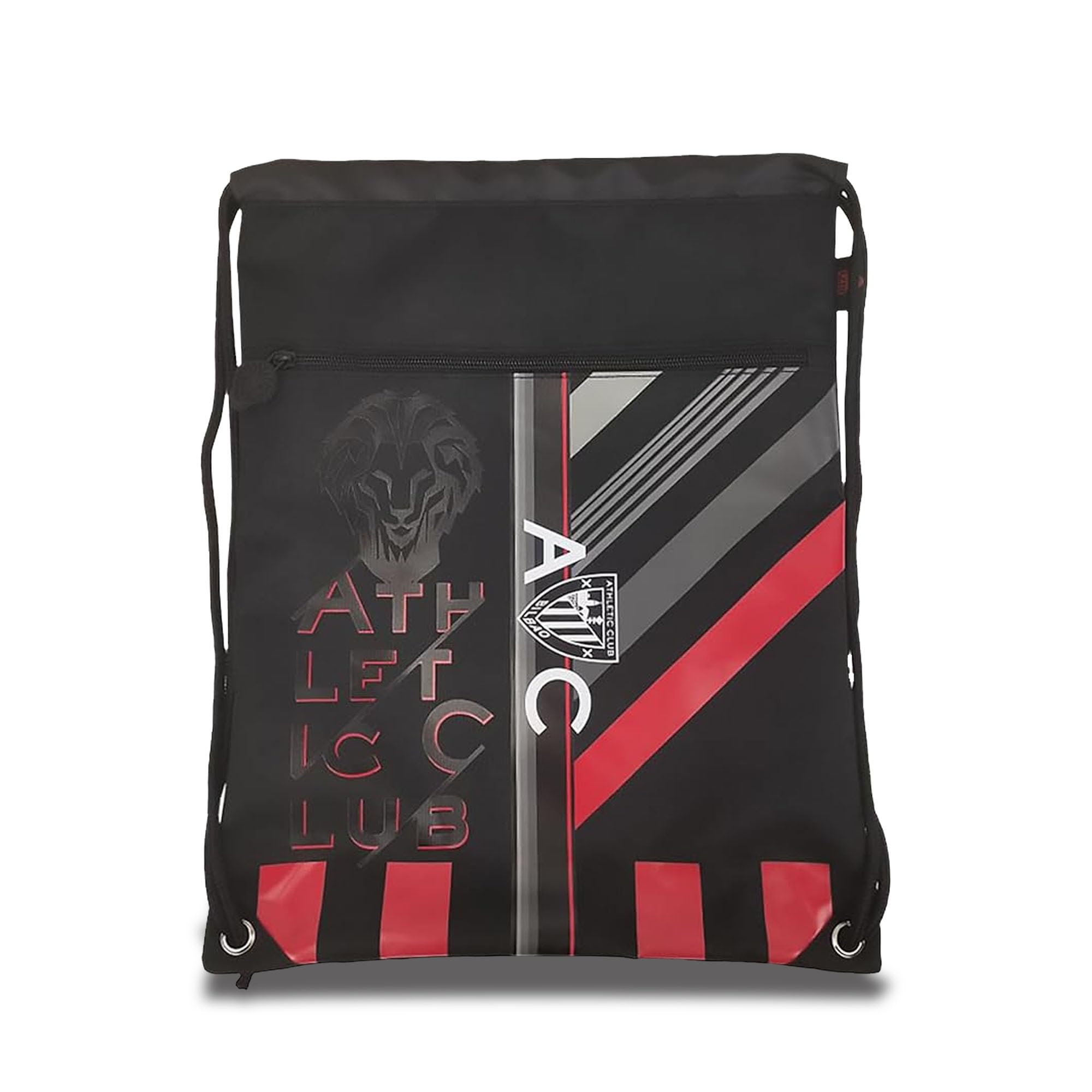 CYPBRANDS CyP Brands-Athletic Club, Mochila, Saco, Bolsos, Actividades extraescolares, Fútbol, Color Negro, Producto Oficial