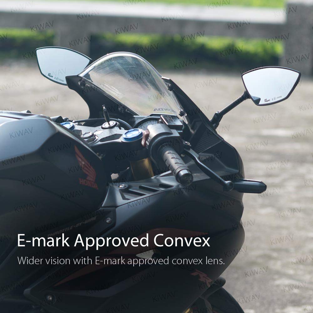 Amazon | KiWAV Magazi マガジ バイクミラー レッドライン カウリング