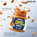 Heeva Classic Crunchy Peanut Butter 1kg, Made with Roasted Peanuts, Farm Peanuts, 26 g Protein, Gluten Free, High Fibre, GMO Free, Suitable for Vegan, Crunchy Peanut Butter gallery image