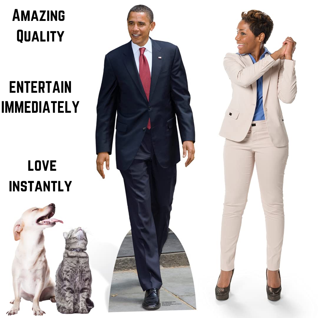 STAR CUTOUTS Ltd Life Size Cardboard Standee of President Obama