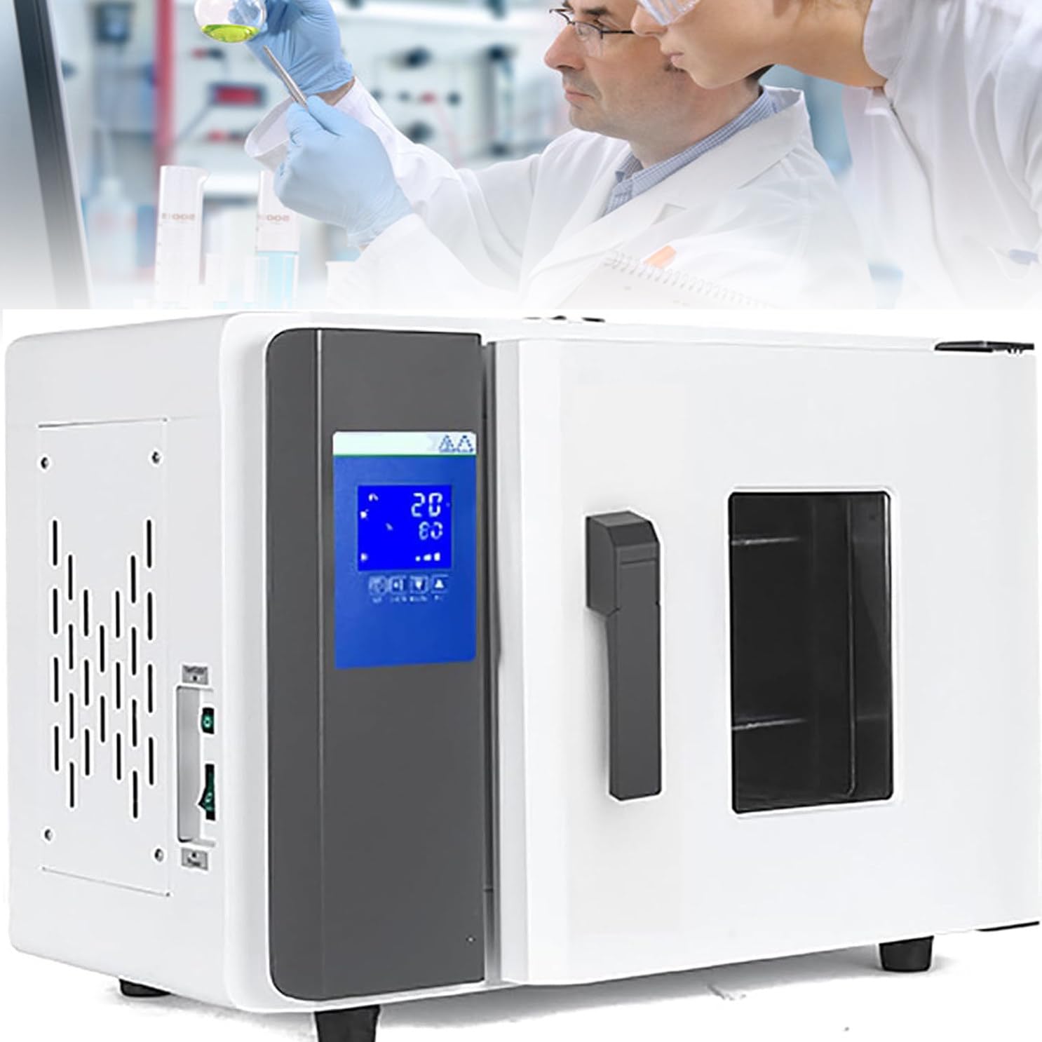 Four De SéChage Laboratoire, Laboratoire Silencieux Four à TempéRature Constante Affichage NuméRique Intelligent SéChage éLectroméCanique Four, Affichage NuméRique Intelligent