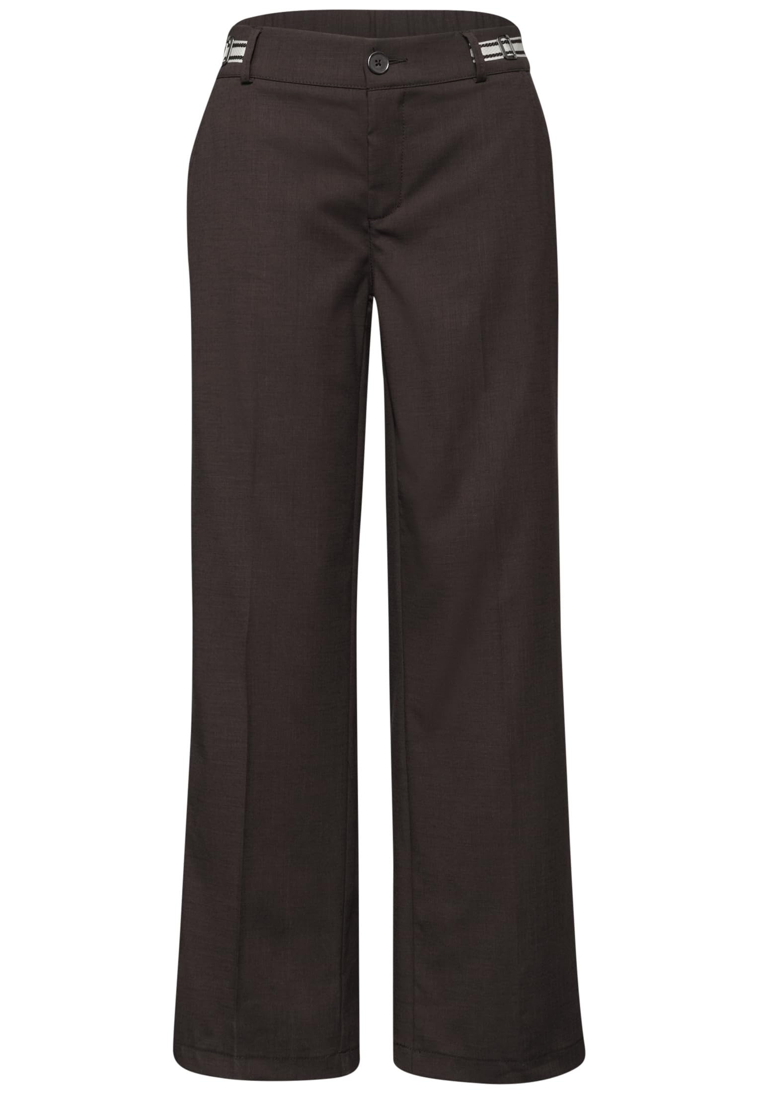 Street One Damen Straight Leg Hose mit Gürteldetails 3818207