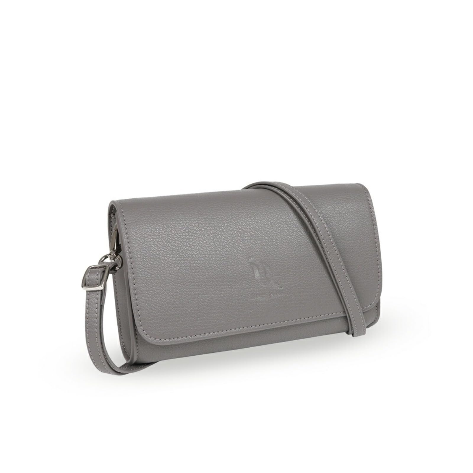 Wallet compartment bag／お財布バッグ／グレージュ Amazon | [qbag paris] クク ショルダーバッグ お財布ポシェット