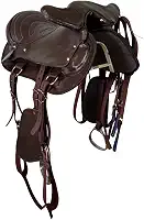 Sela com Cabeçada para cavalgada ou trabalho Marrom