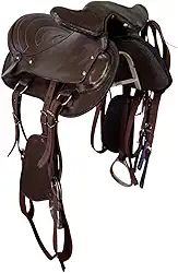 Sela com Cabeçada para cavalgada ou trabalho Marrom
