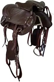 Sela com Cabeçada para cavalgada ou trabalho Marrom