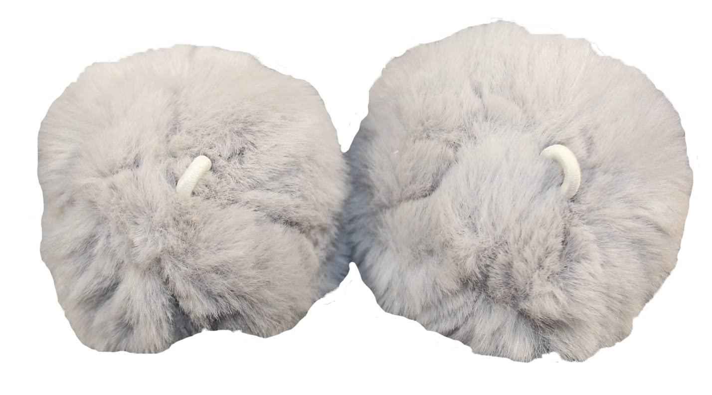 MDXONE Kids Ski Balaclava Pompoms | Soft Fluffy 2" Attachments Winter Balaclavas Cute Snowboard Accessories
