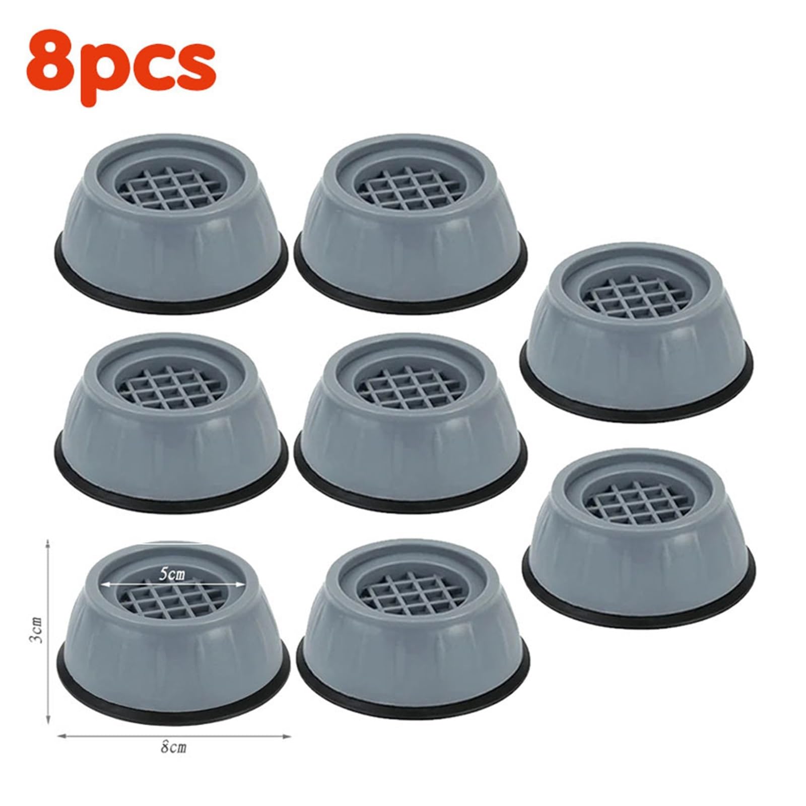Cuscinetti Piedini Antivibranti Universali Cuscinetti For Lavatrice | Gambe for mobili Slip Stop Silent Skid Raiser Tappetino fisso(8pcs)