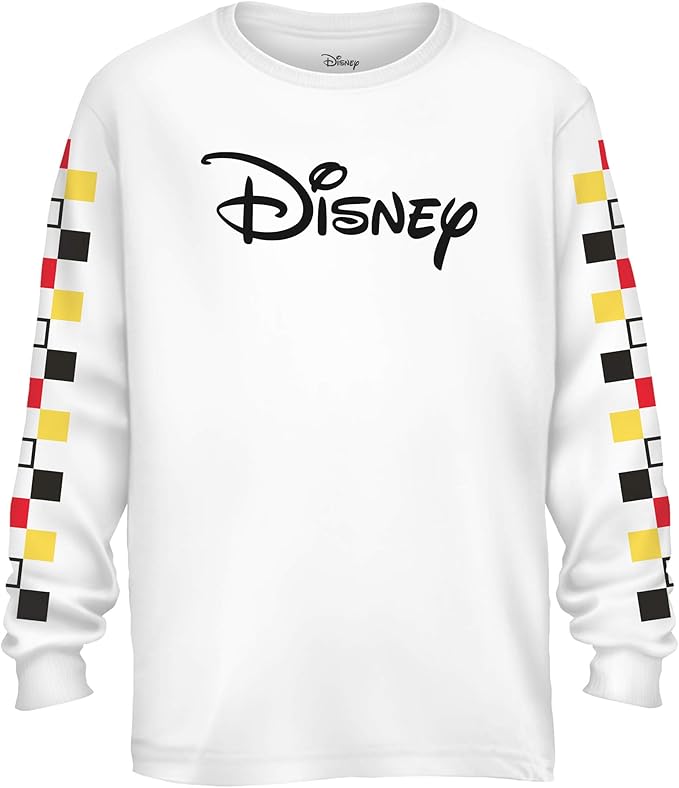 Amazon Disney Disneyland World Logo Long Sleeve Men S Graphic T Shirt White Small Tシャツ カットソー 通販