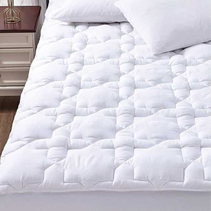 CozyLux Queen Mattress Pad Cotton Cooling Mattress Topper Quilted Fitted Mattress Cover Non Slip Breathable Soft Mattress Protector Up to 21 CozyLux Queen Mattress Pad Cotton Cooling Mattress Topper Quilted Fitted Mattress Cover Non Slip Breathable Soft Mattress Protector Up to 21
