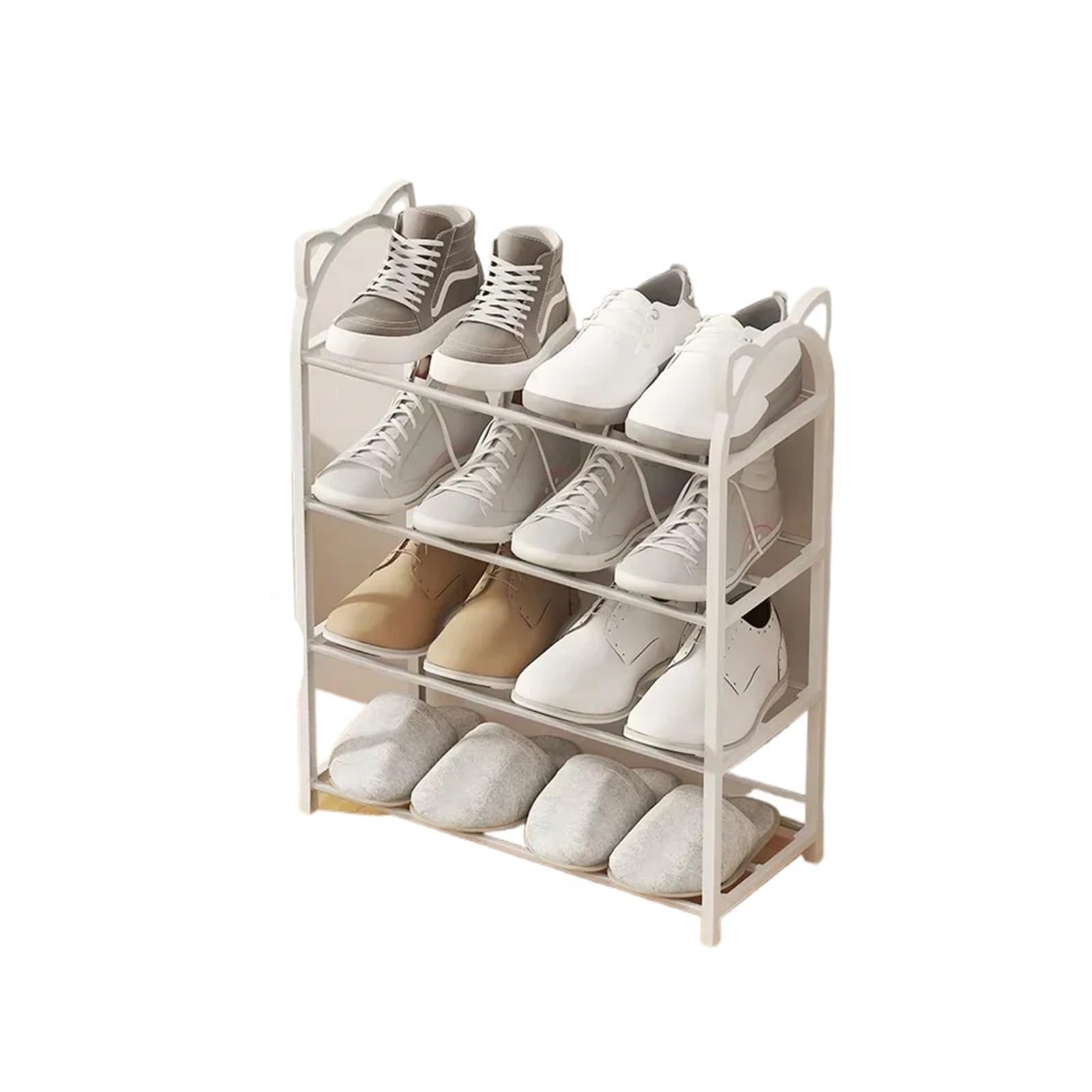 Étagère à chaussures finis le désordre avec ce meuble blanc d'entrée