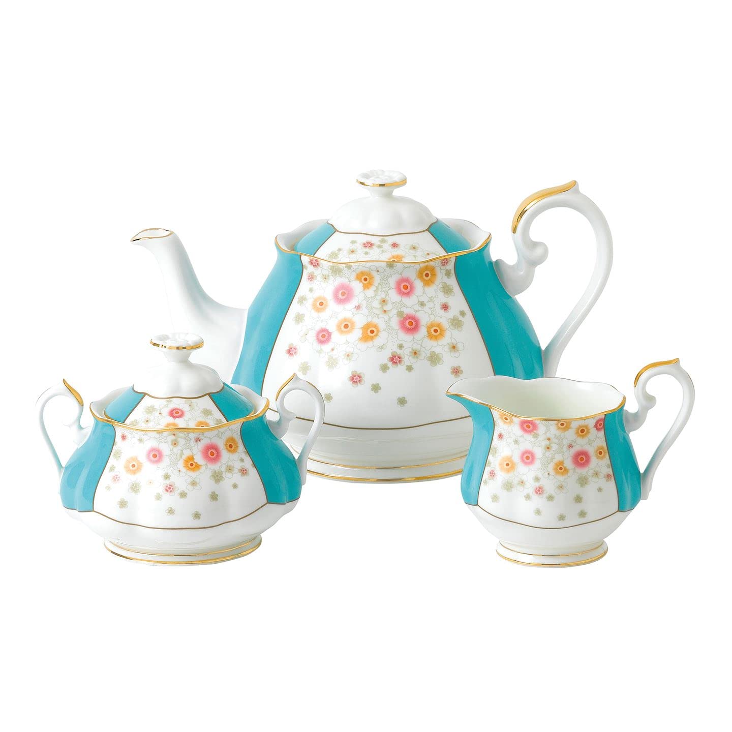 Royal Albert 100 Years 1930 3-Piece Set (Teapot, Sugar & Creamer)