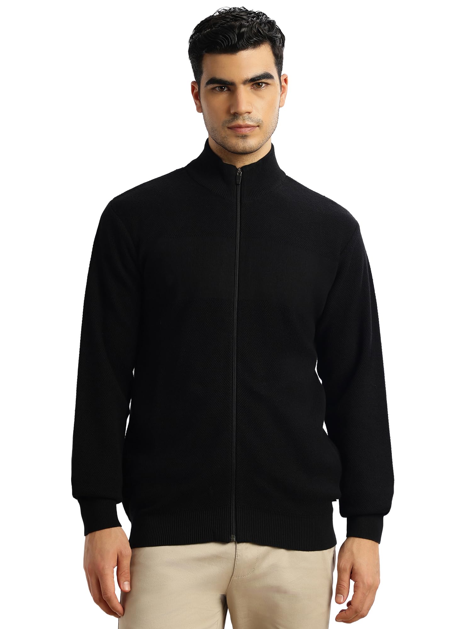 thomas scott Men's | Regular Fit | Long Sleeves | High Neck | Solid | 100% Cotton | Knitted | Sweatshirt-picture-48