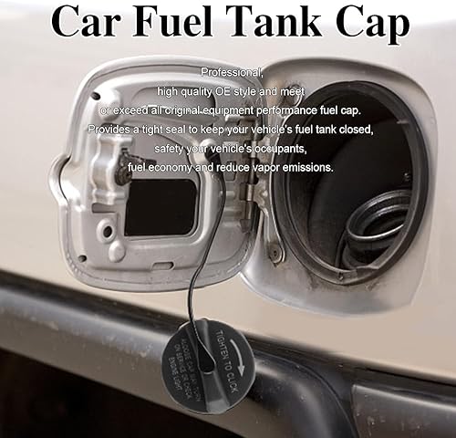 Miniatura 7 de Tapa de gasolina, tapa de llenado de combustible, tapa de llenado de depósito de combustible para Dodge Ram Chrysler y más, reemplaza #52030377AB