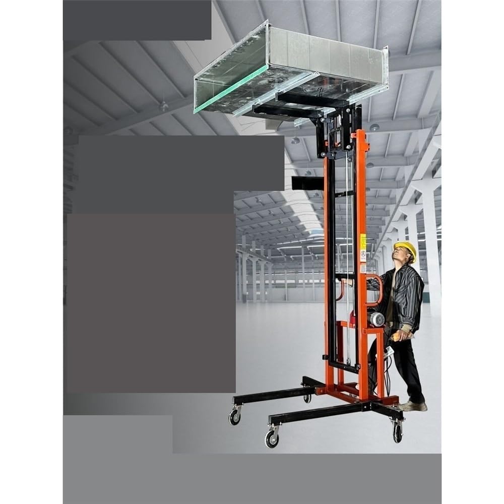 Piattaforma di sollevamento elettrica per merci, capacità 400 kg, doppio braccio di ventilazione per condotto di ventilazione, materiale, ideale per ascensori e sollevamento pesante Ta