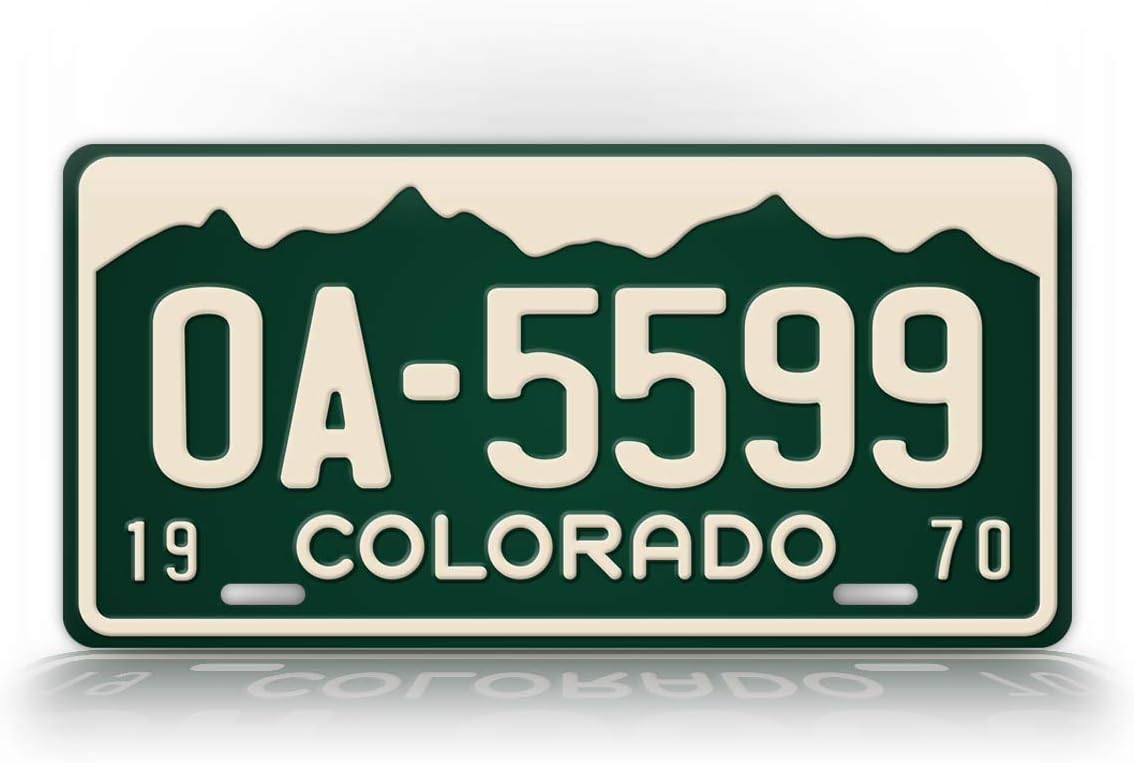 Novelty front license plate.