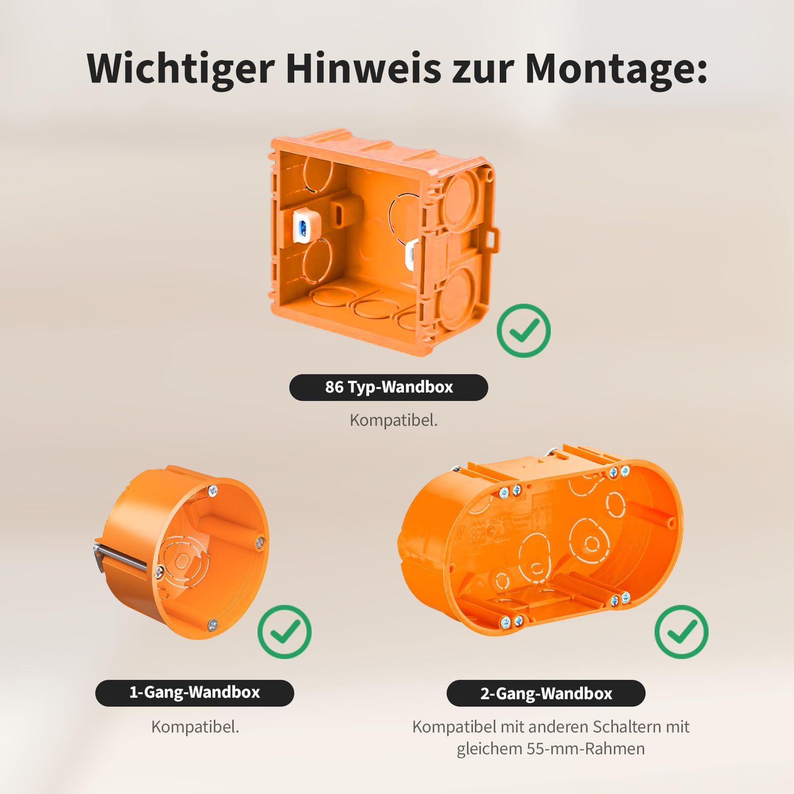Aqara Lichtschalter H2 EU (2-in-1 Neutral, 4 Tasten 2 Kanäle), Thread/Zigbee-Protokoll, Smarter Wandschalter, Unterstützt Apple Home, Alexa, Google Home und Home Assistant, Matter über Thread