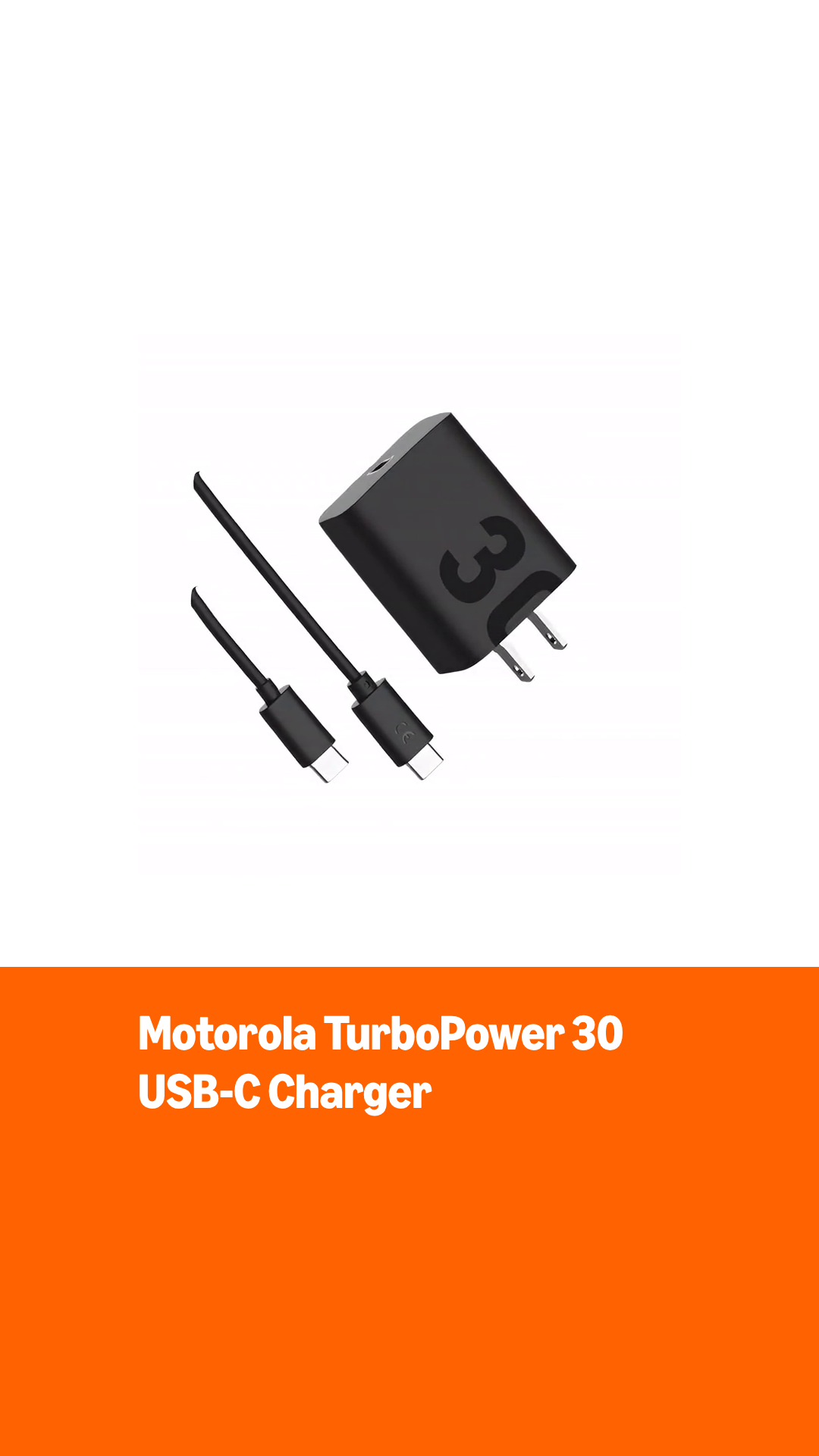 Amazon.com: Motorola TurboPower 30 Charger with 1m USB-C to USB-C